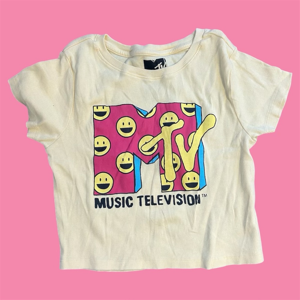 MTV smiley crop top